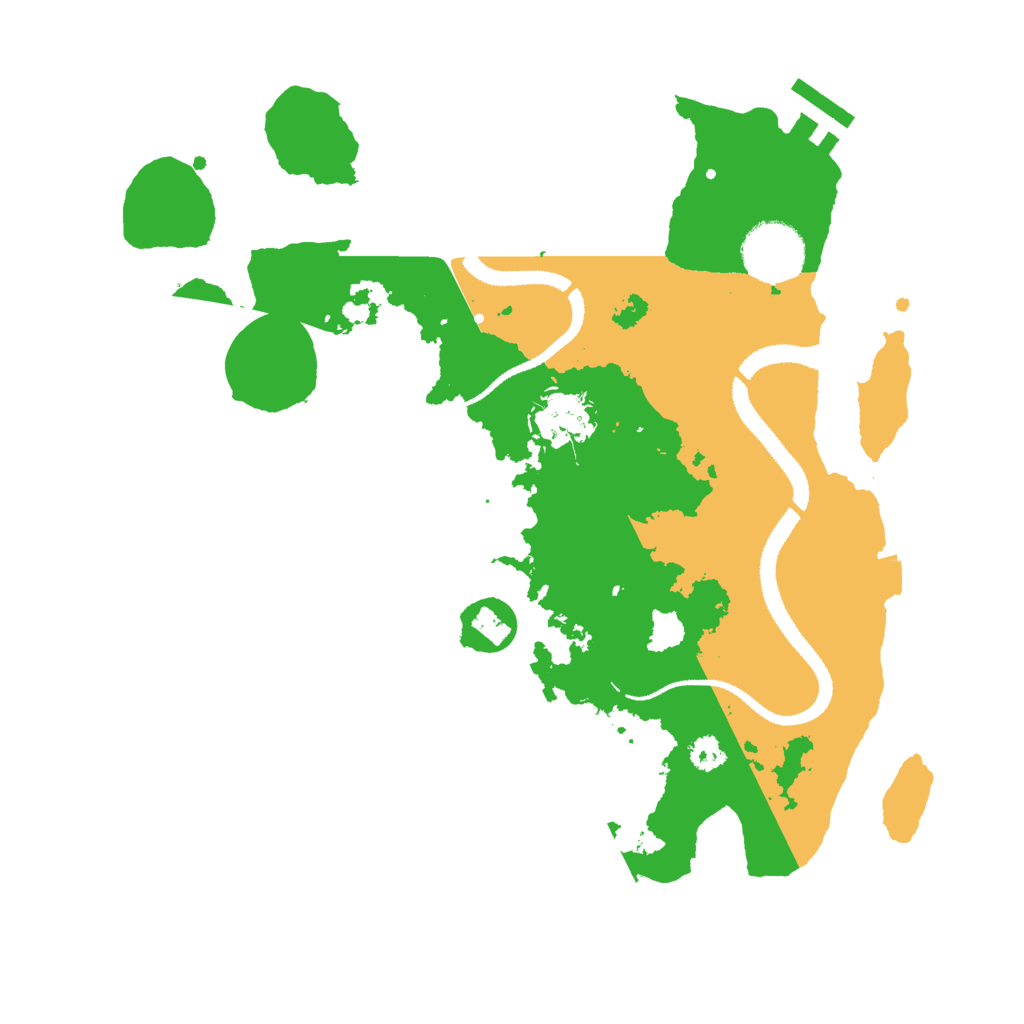 Biome Rust Map: Procedural Map, Size: 3000, Seed: 1663844488