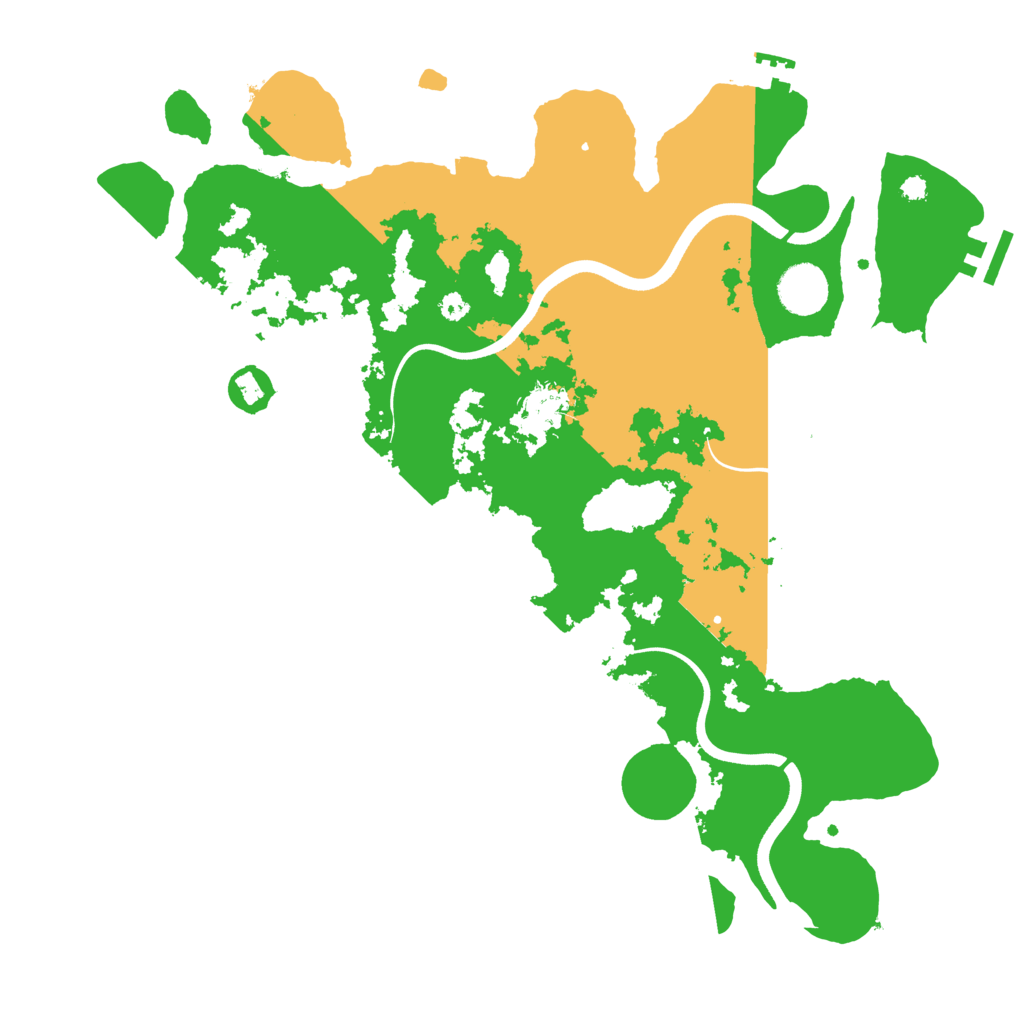 Biome Rust Map: Procedural Map, Size: 3700, Seed: 778429441