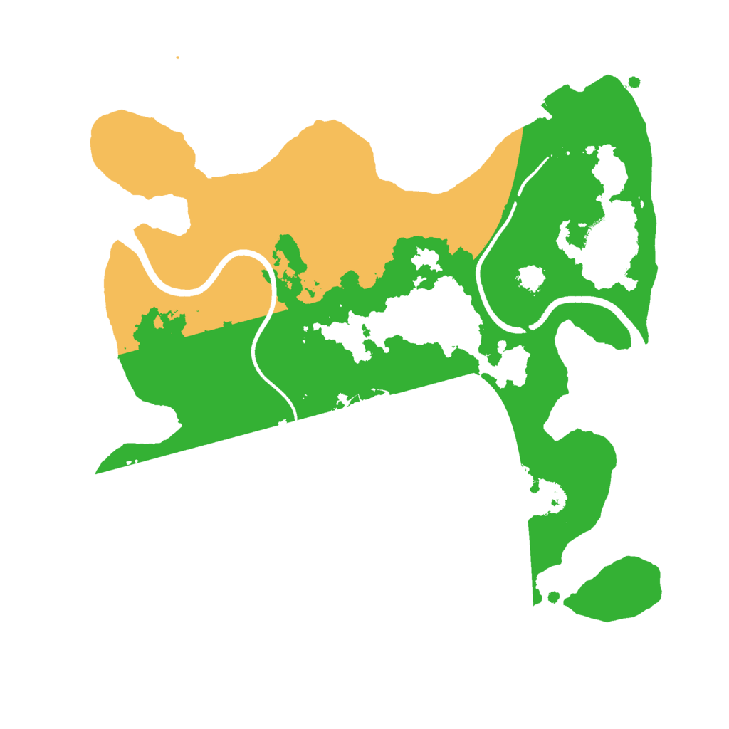 Biome Rust Map: Procedural Map, Size: 2500, Seed: 243654