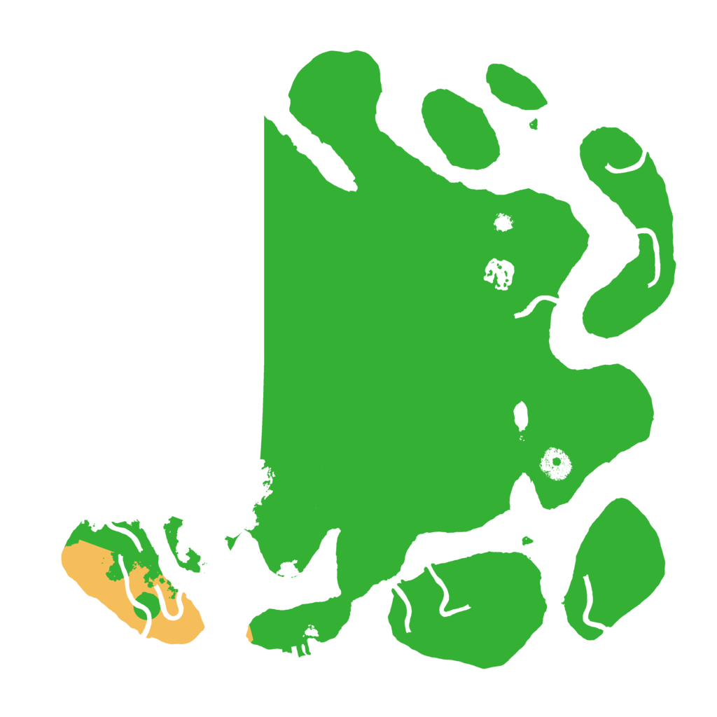 Biome Rust Map: Procedural Map, Size: 3500, Seed: 55122