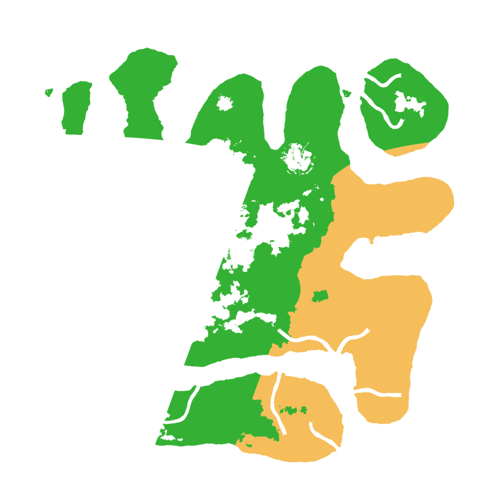 Biome Rust Map: Procedural Map, Size: 3000, Seed: 807638452