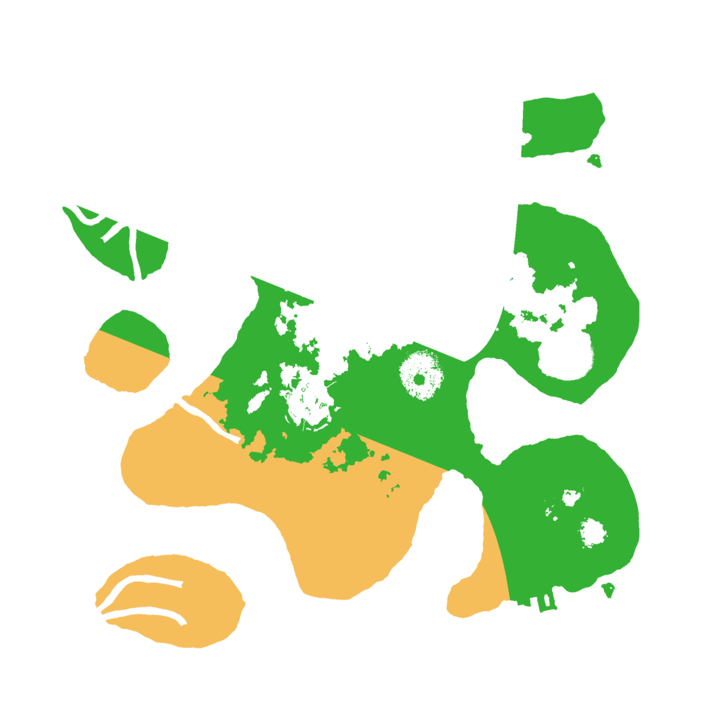 Biome Rust Map: Procedural Map, Size: 2500, Seed: 1000409