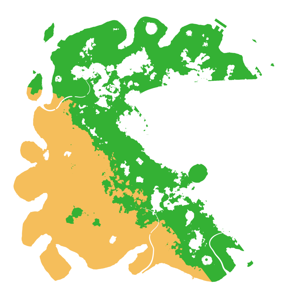 Biome Rust Map: Procedural Map, Size: 4500, Seed: 1111