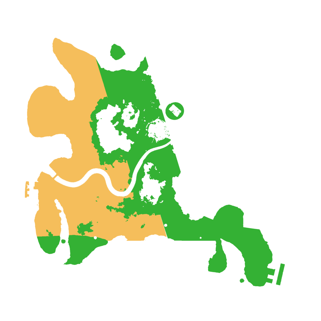 Biome Rust Map: Procedural Map, Size: 3000, Seed: 400015