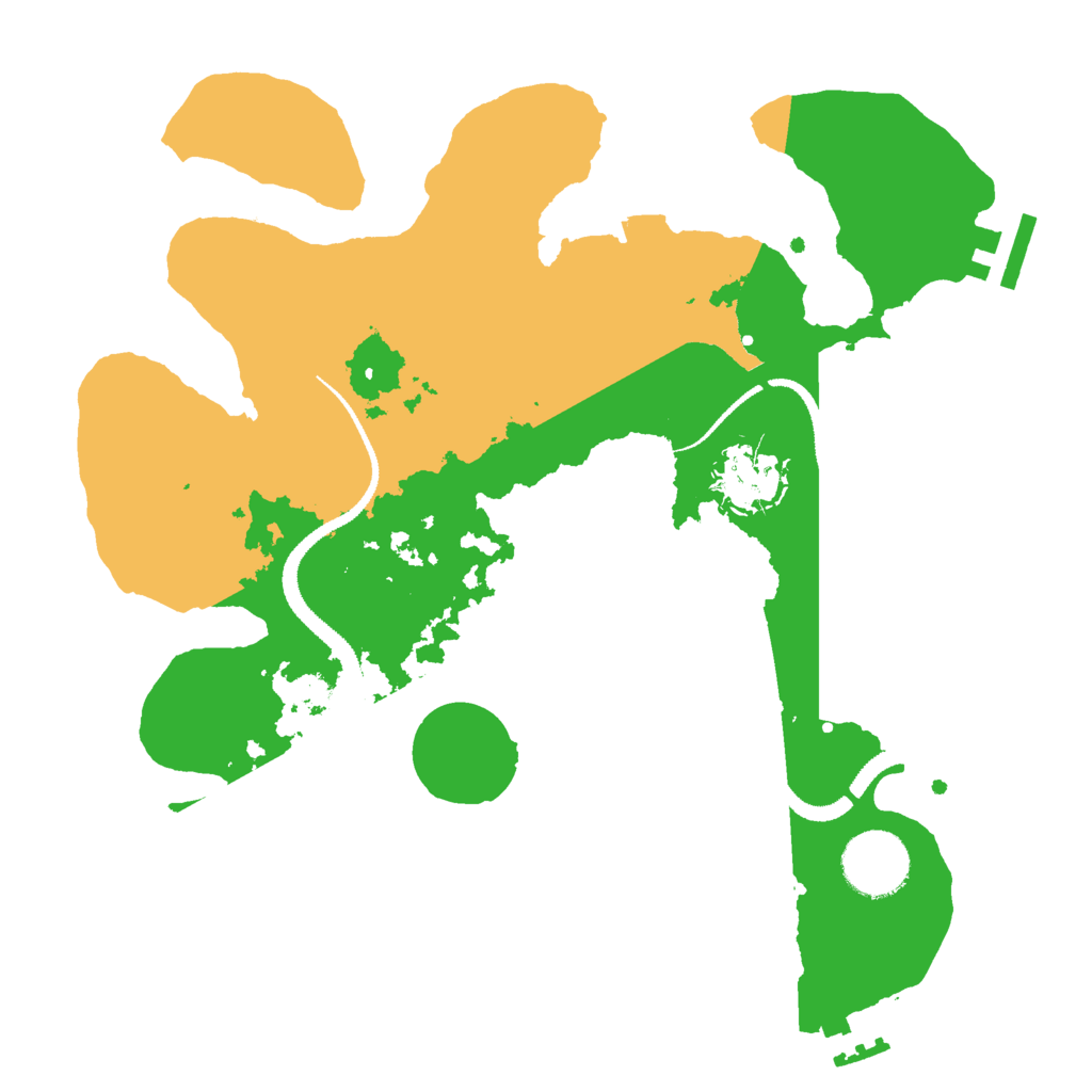 Biome Rust Map: Procedural Map, Size: 2900, Seed: 38279