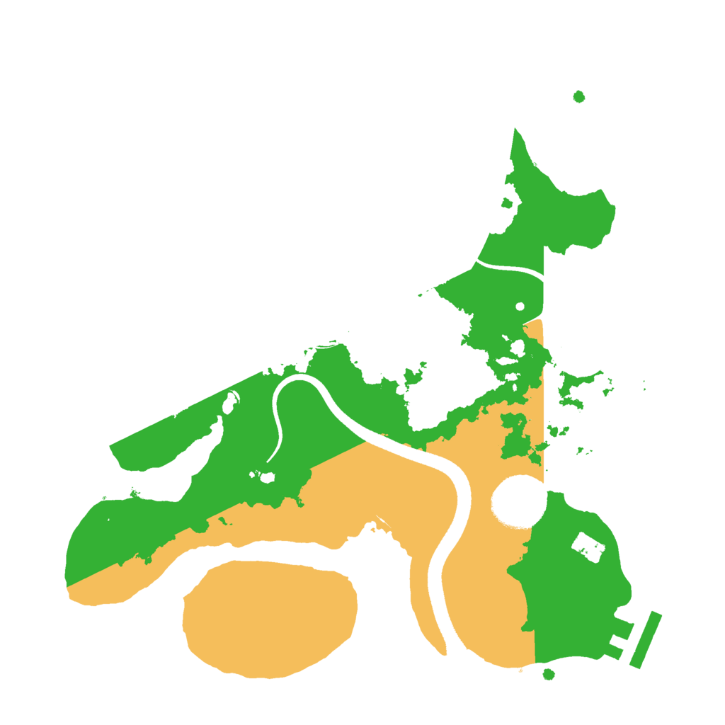 Biome Rust Map: Procedural Map, Size: 2500, Seed: 2777747