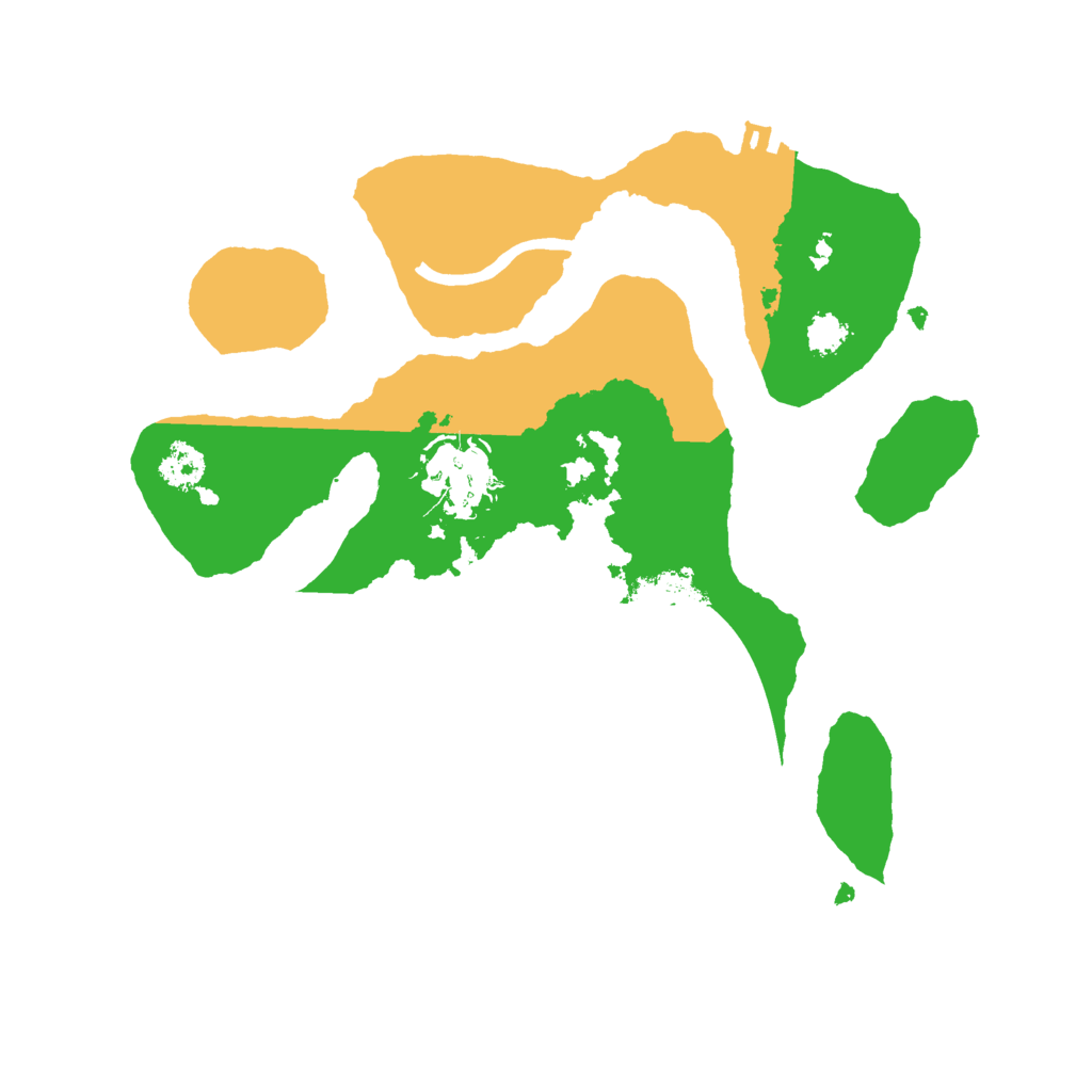 Biome Rust Map: Procedural Map, Size: 2500, Seed: 2581457