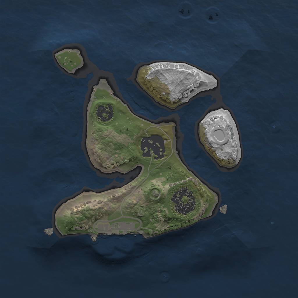 Rust Map: Procedural Map, Size: 1750, Seed: 5000, 7 Monuments