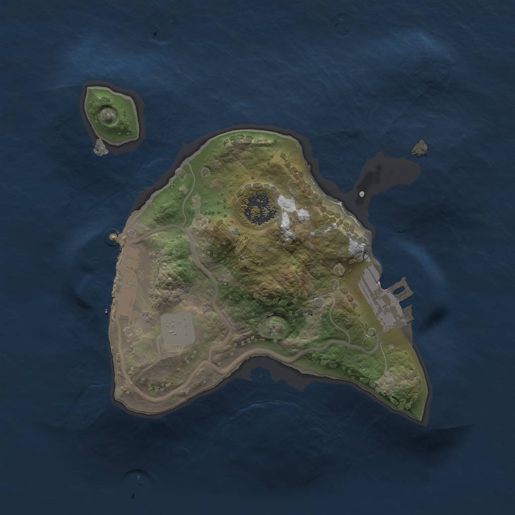 Rust Map: Procedural Map, Size: 1650, Seed: 38681052, 6 Monuments