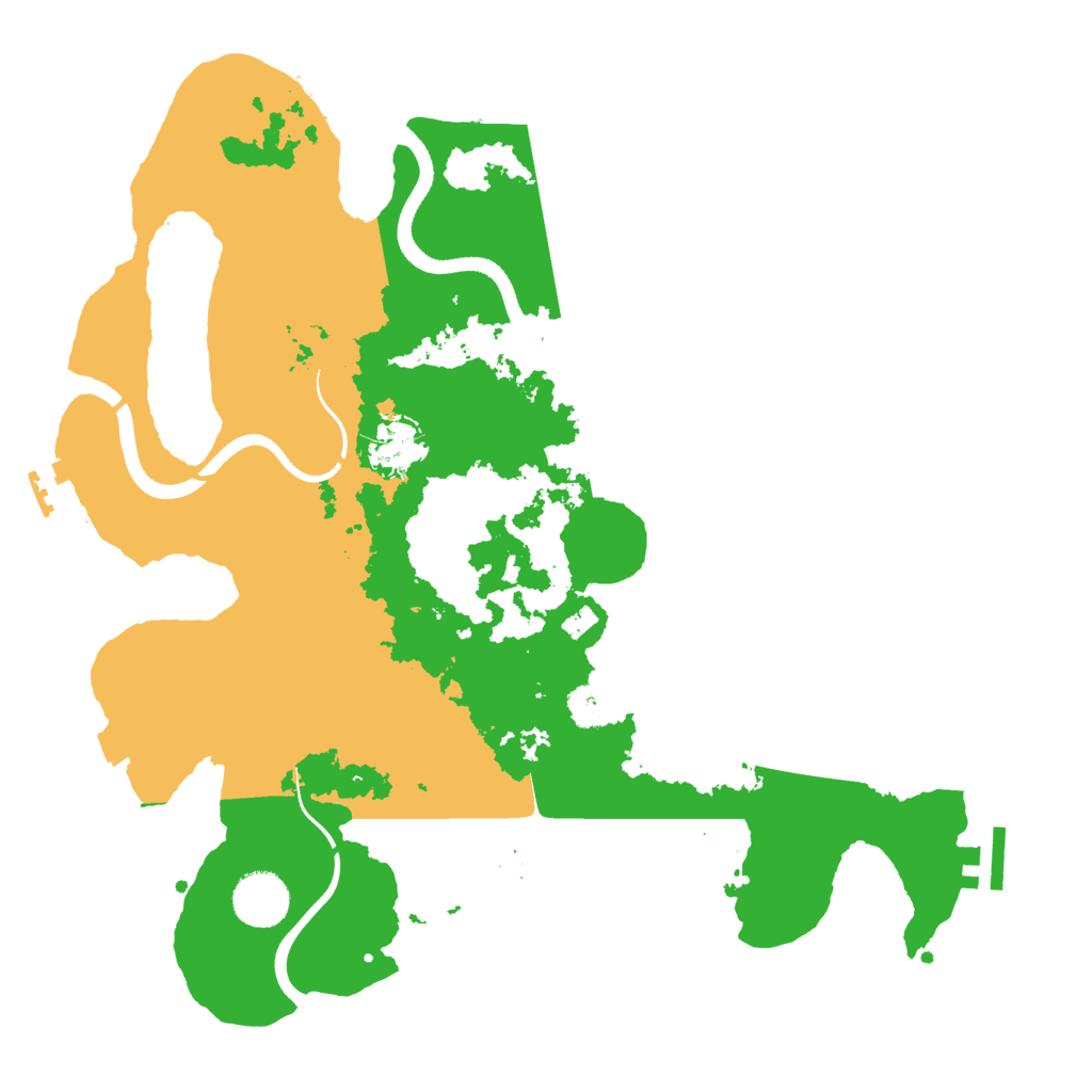 Biome Rust Map: Procedural Map, Size: 3500, Seed: 542847696