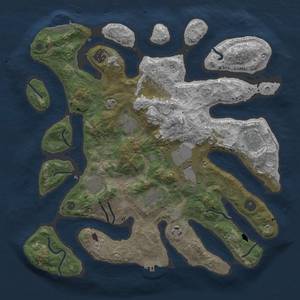 Thumbnail Rust Map: Procedural Map, Size: 3800, Seed: 131204, 16 Monuments