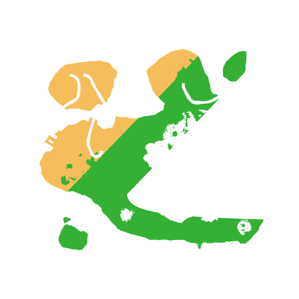 Biome Rust Map: Procedural Map, Size: 2200, Seed: 3421