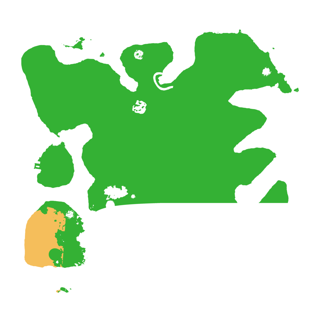 Biome Rust Map: Procedural Map, Size: 3500, Seed: 953