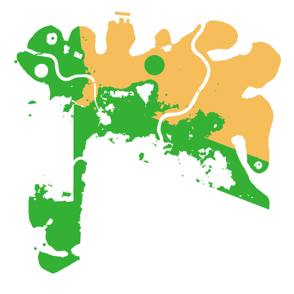 Biome Rust Map: Procedural Map, Size: 3850, Seed: 1385505317