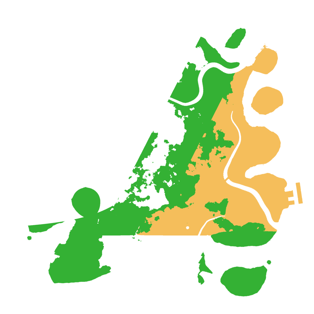 Biome Rust Map: Procedural Map, Size: 3000, Seed: 4578