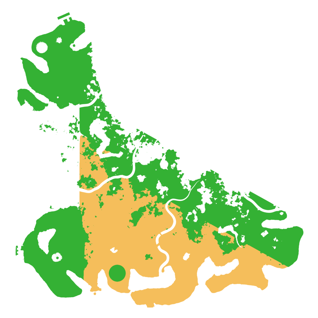 Biome Rust Map: Procedural Map, Size: 5000, Seed: 434523