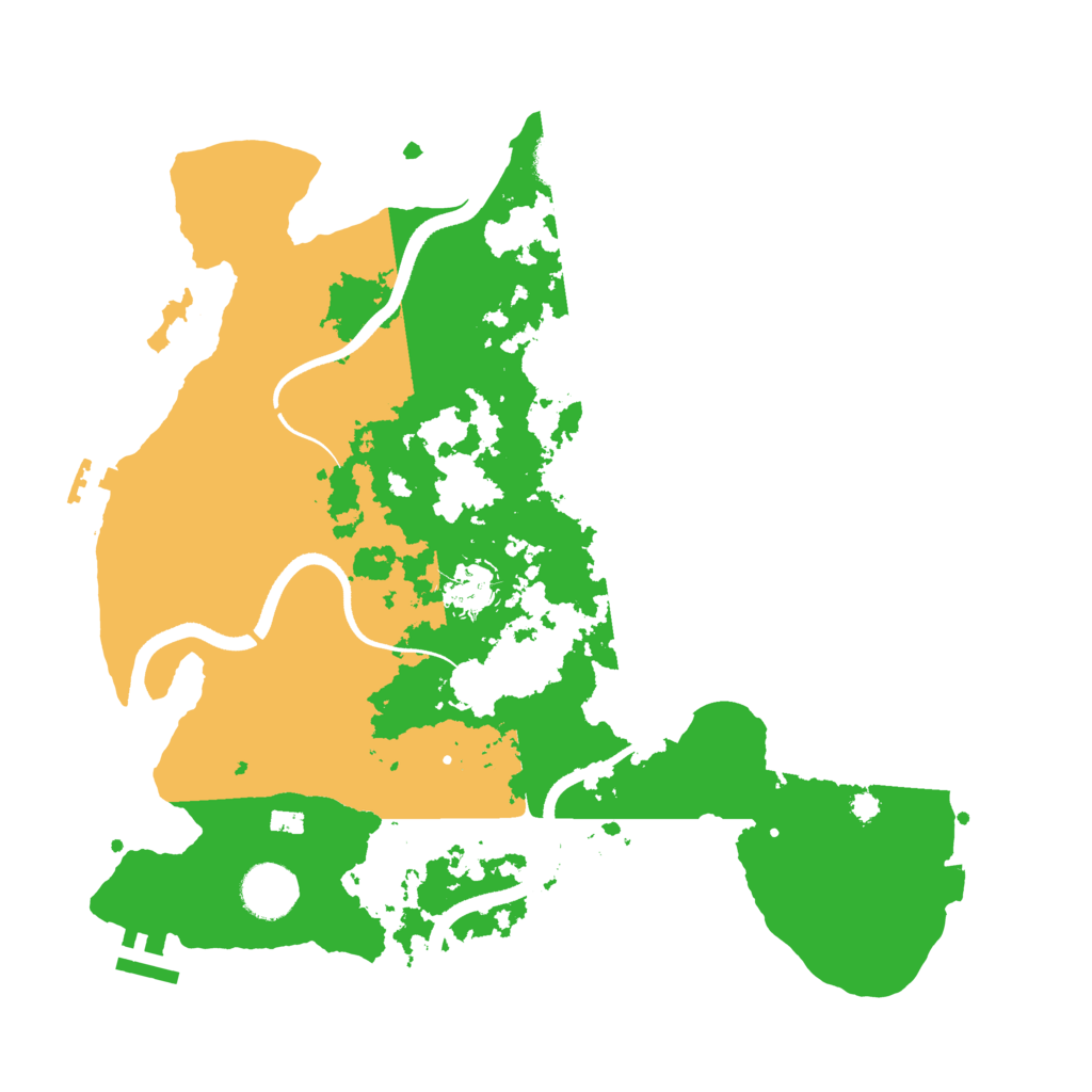 Biome Rust Map: Procedural Map, Size: 3500, Seed: 12416