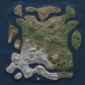 Thumbnail Rust Map: Procedural Map, Size: 4250, Seed: 8768732, 17 Monuments