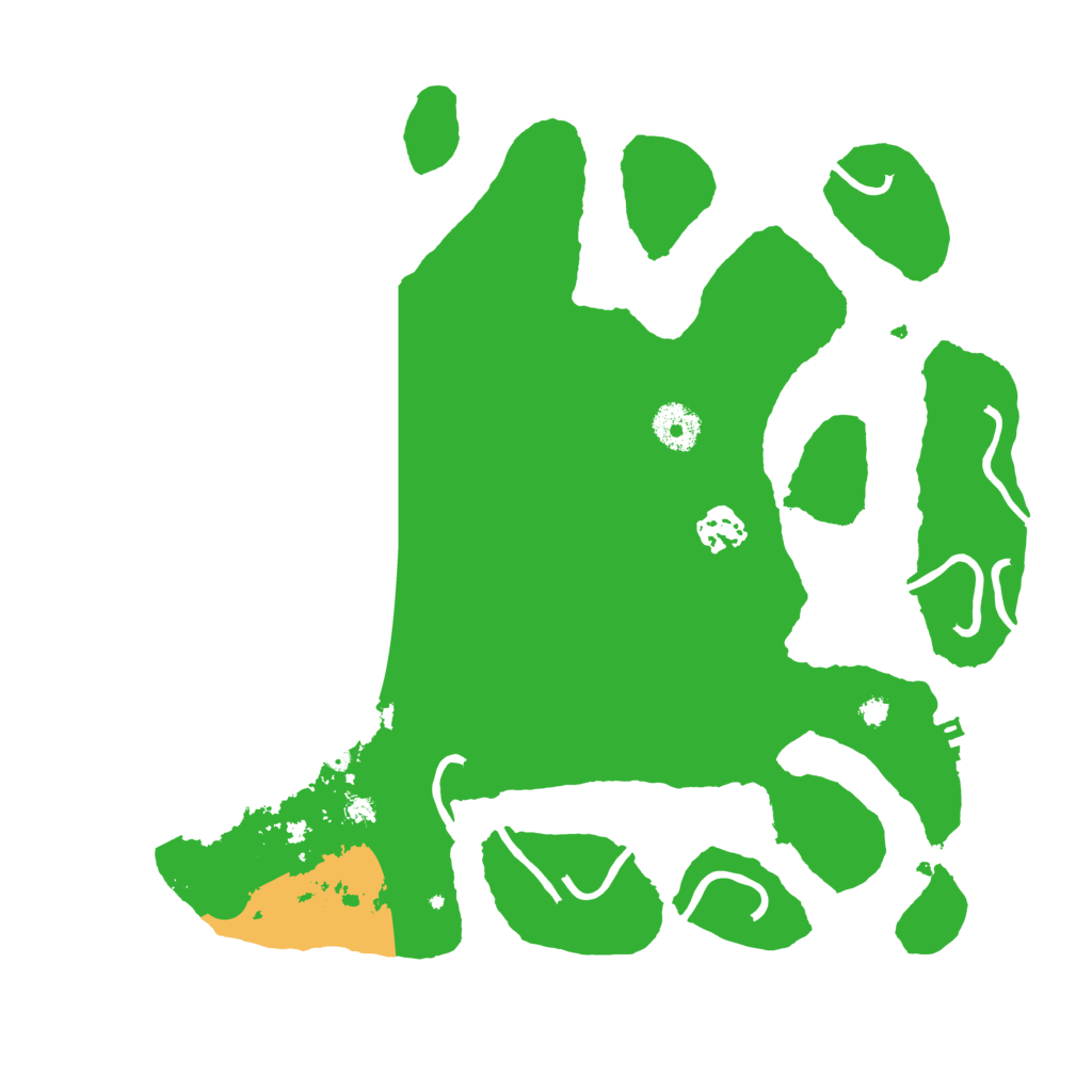 Biome Rust Map: Procedural Map, Size: 3500, Seed: 57863