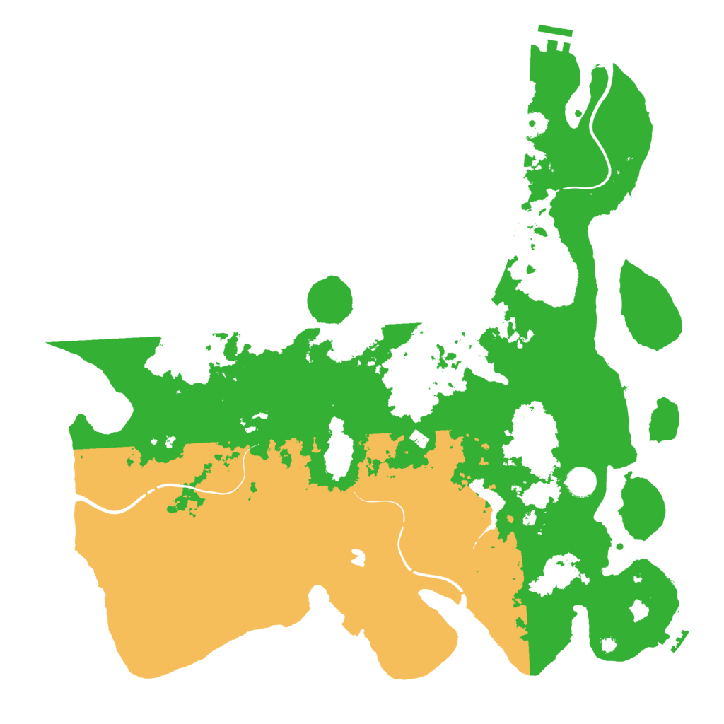 Biome Rust Map: Procedural Map, Size: 4250, Seed: 891855085