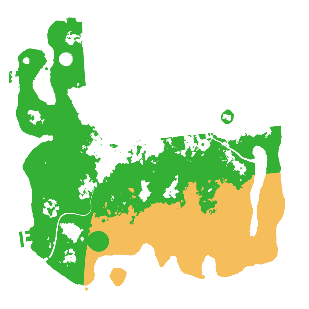 Biome Rust Map: Procedural Map, Size: 3950, Seed: 708376028