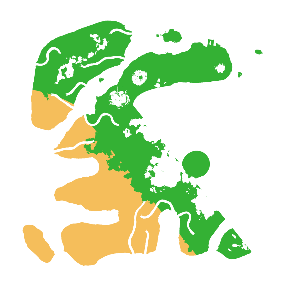 Biome Rust Map: Procedural Map, Size: 3000, Seed: 7316632