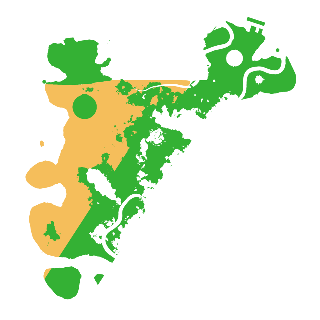 Biome Rust Map: Procedural Map, Size: 3500, Seed: 990128503