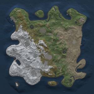 Thumbnail Rust Map: Procedural Map, Size: 3500, Seed: 1500108904, 18 Monuments