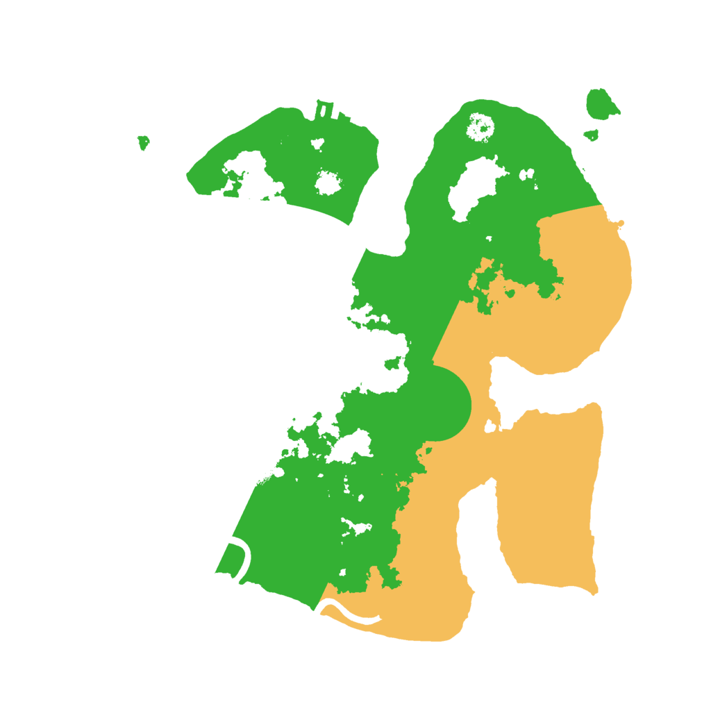 Biome Rust Map: Procedural Map, Size: 2600, Seed: 1213213454