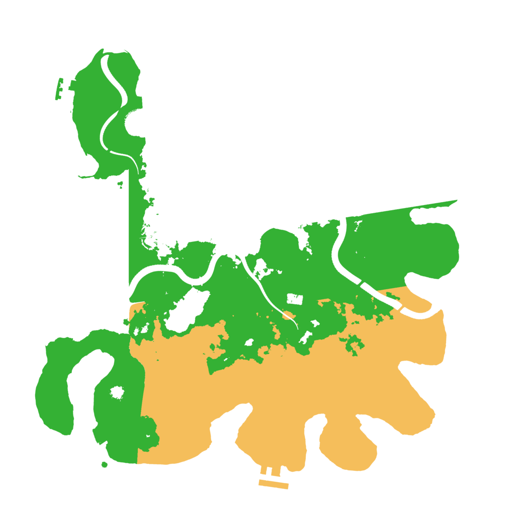 Biome Rust Map: Procedural Map, Size: 3500, Seed: 204932