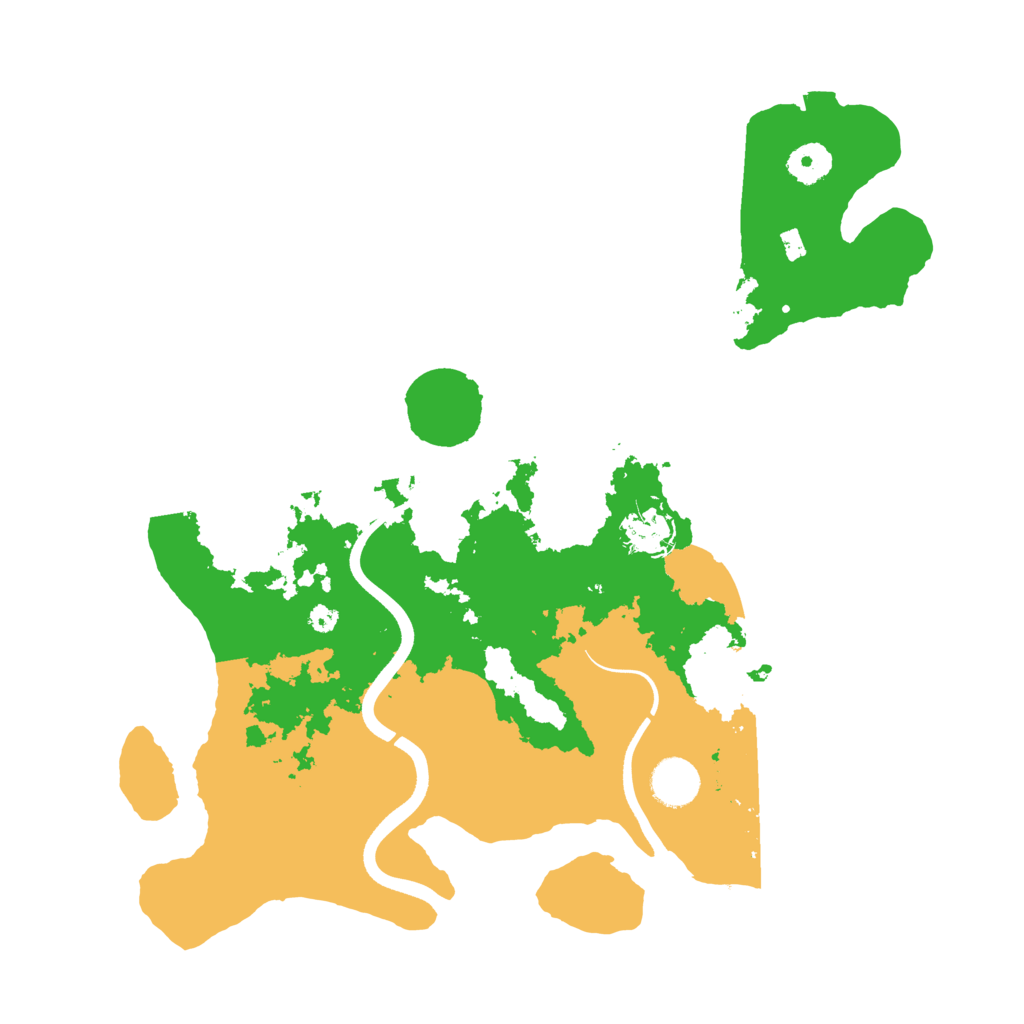 Biome Rust Map: Procedural Map, Size: 3700, Seed: 546264866