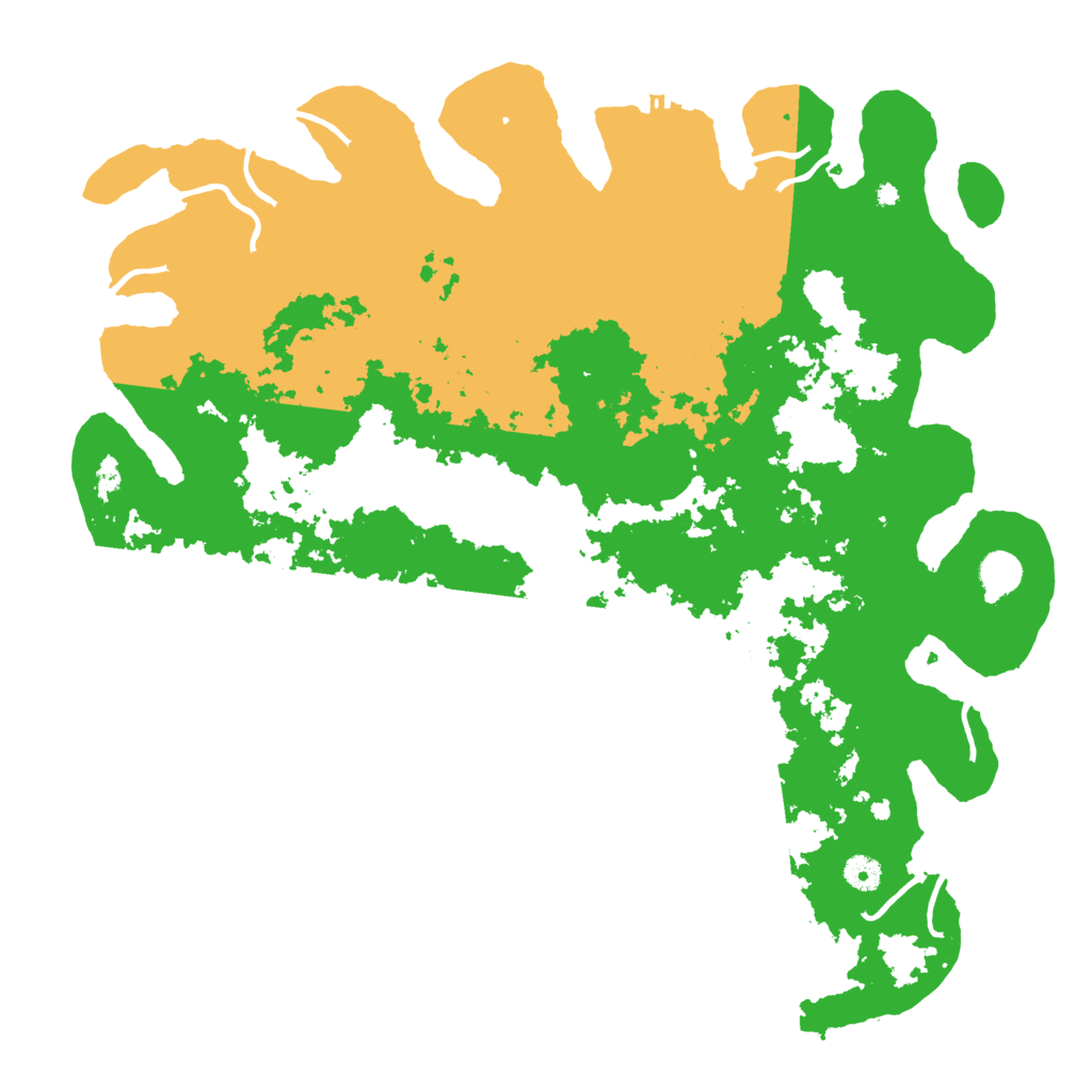 Biome Rust Map: Procedural Map, Size: 4500, Seed: 33456