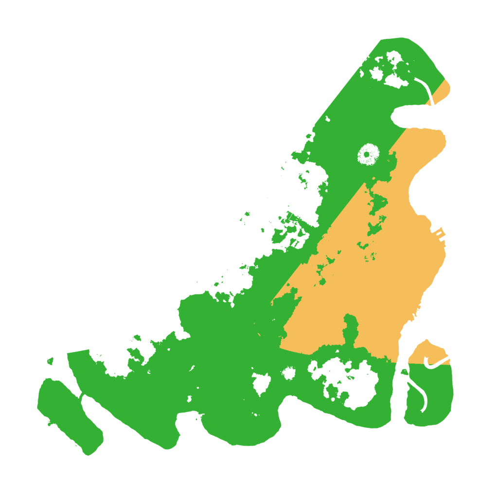 Biome Rust Map: Procedural Map, Size: 3500, Seed: 32768