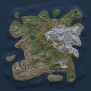 Thumbnail Rust Map: Procedural Map, Size: 3350, Seed: 1337, 14 Monuments