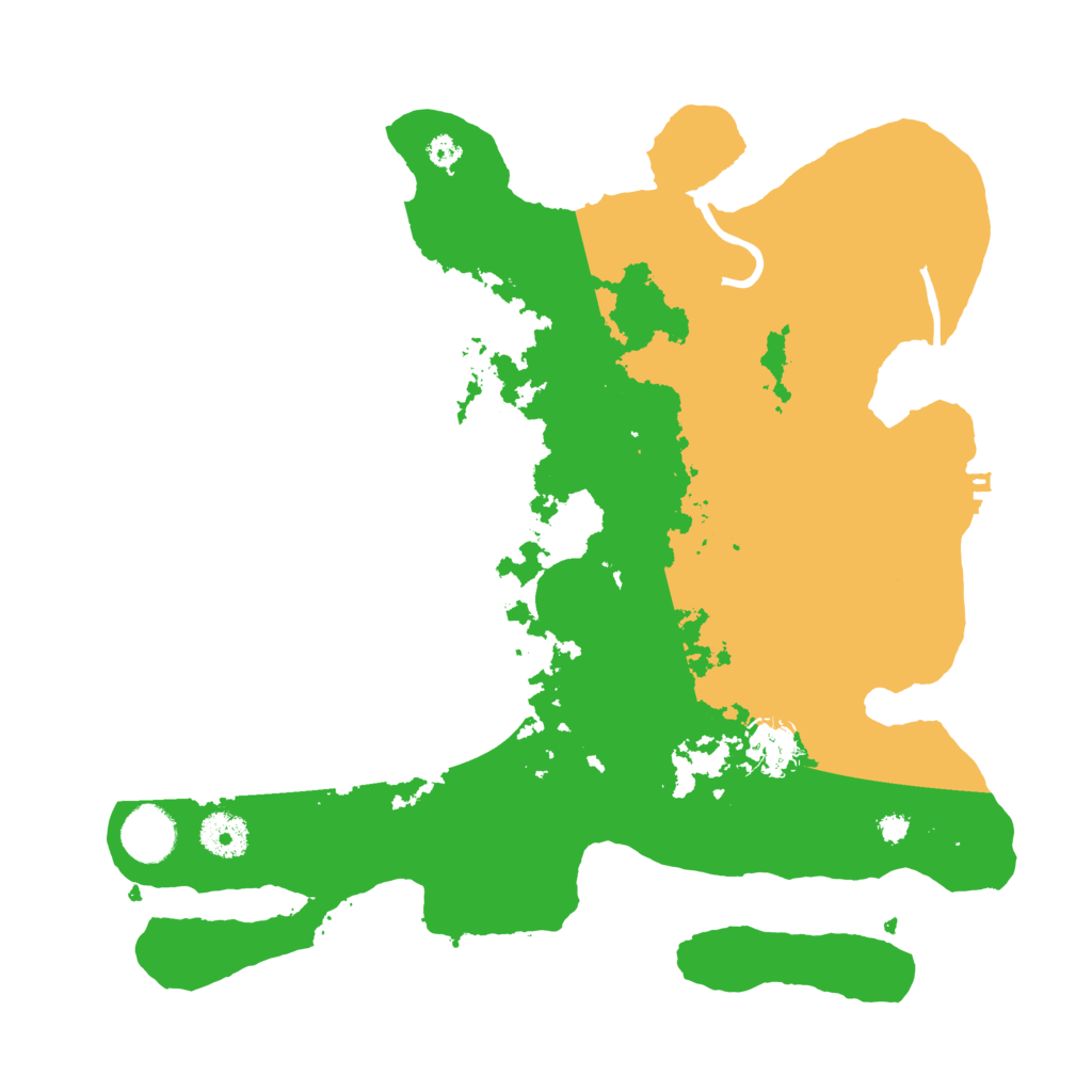 Biome Rust Map: Procedural Map, Size: 3500, Seed: 11114444