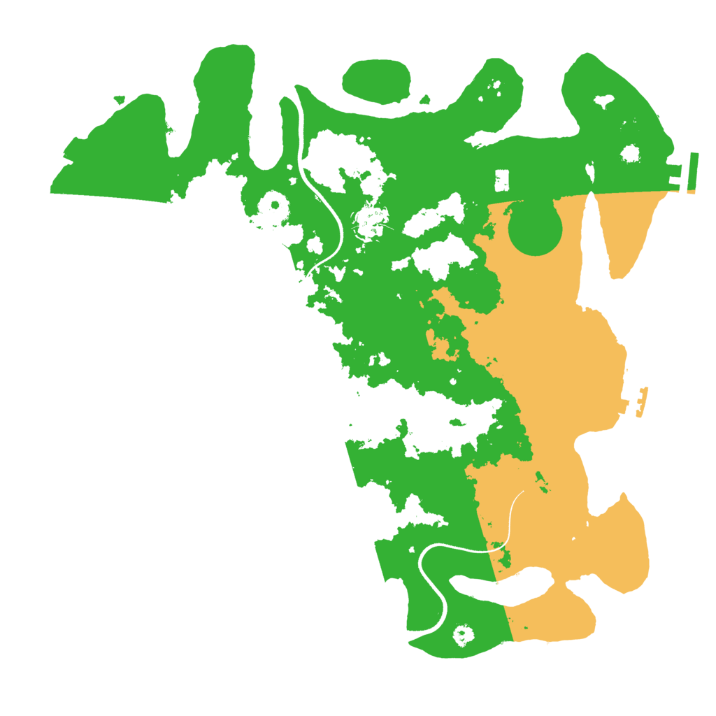 Biome Rust Map: Procedural Map, Size: 3500, Seed: 846