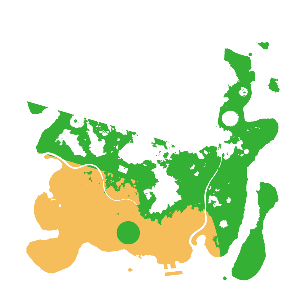 Biome Rust Map: Procedural Map, Size: 3500, Seed: 1931576380