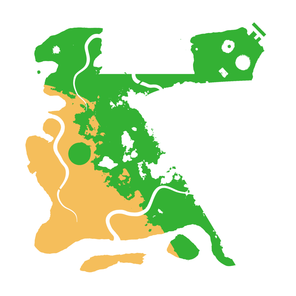 Biome Rust Map: Procedural Map, Size: 3500, Seed: 916266841