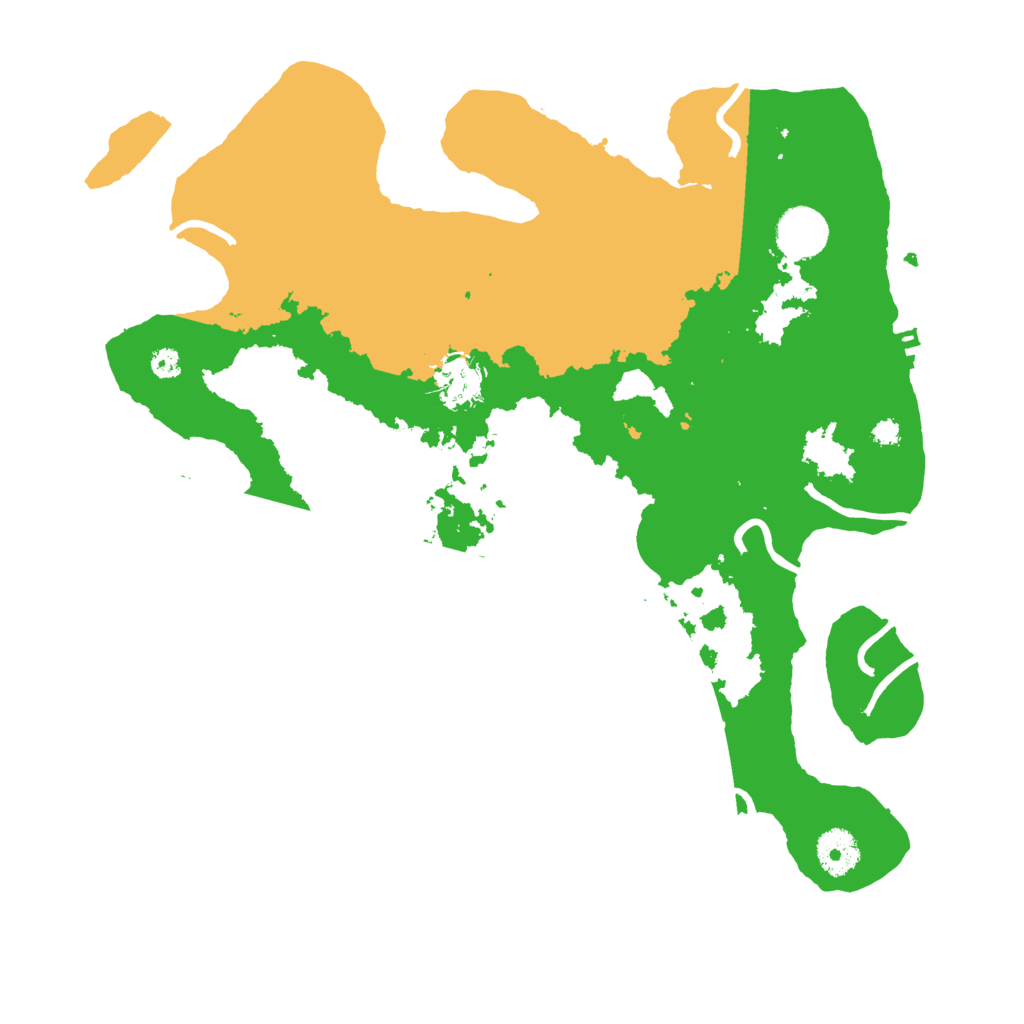 Biome Rust Map: Procedural Map, Size: 3500, Seed: 1516239782