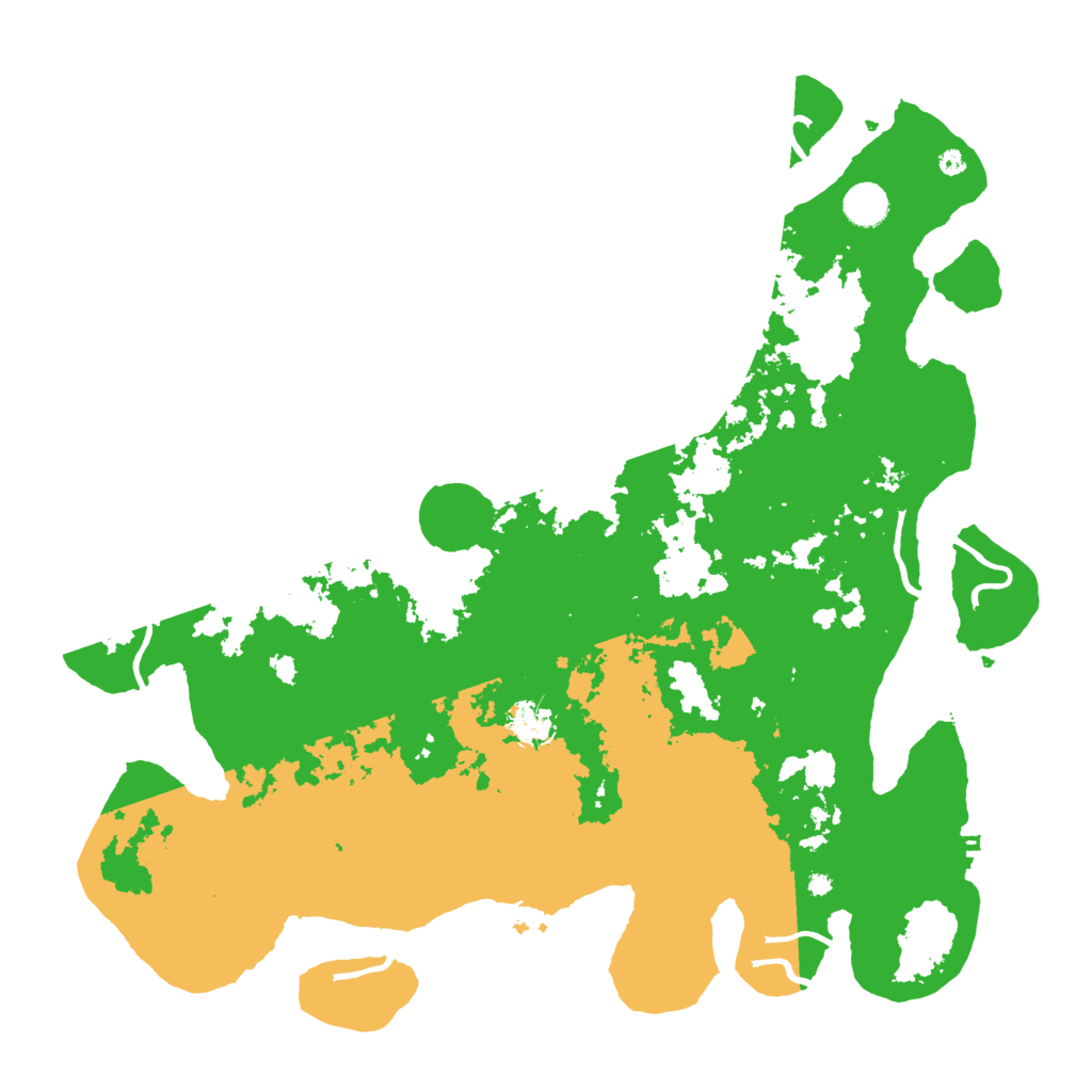Biome Rust Map: Procedural Map, Size: 4300, Seed: 7390625