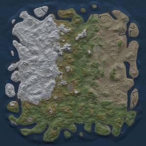 Thumbnail Rust Map: Procedural Map, Size: 6000, Seed: 804104889, 18 Monuments