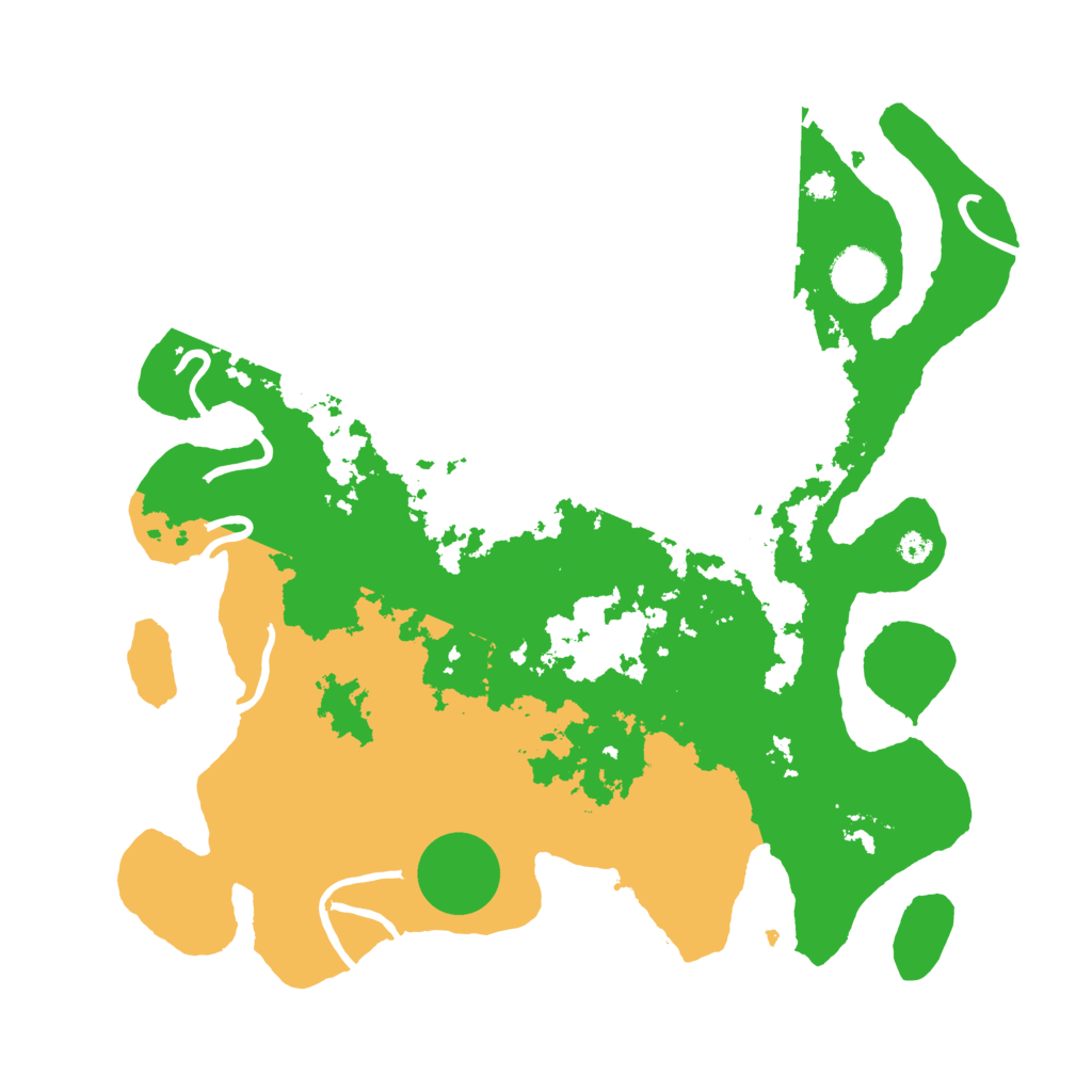 Biome Rust Map: Procedural Map, Size: 3500, Seed: 120947085