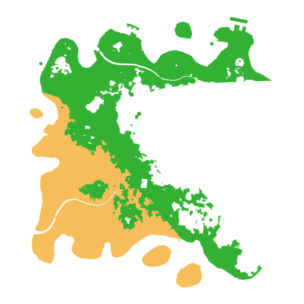 Biome Rust Map: Procedural Map, Size: 3500, Seed: 64923