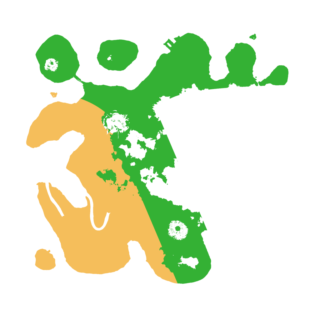 Biome Rust Map: Procedural Map, Size: 2500, Seed: 88919