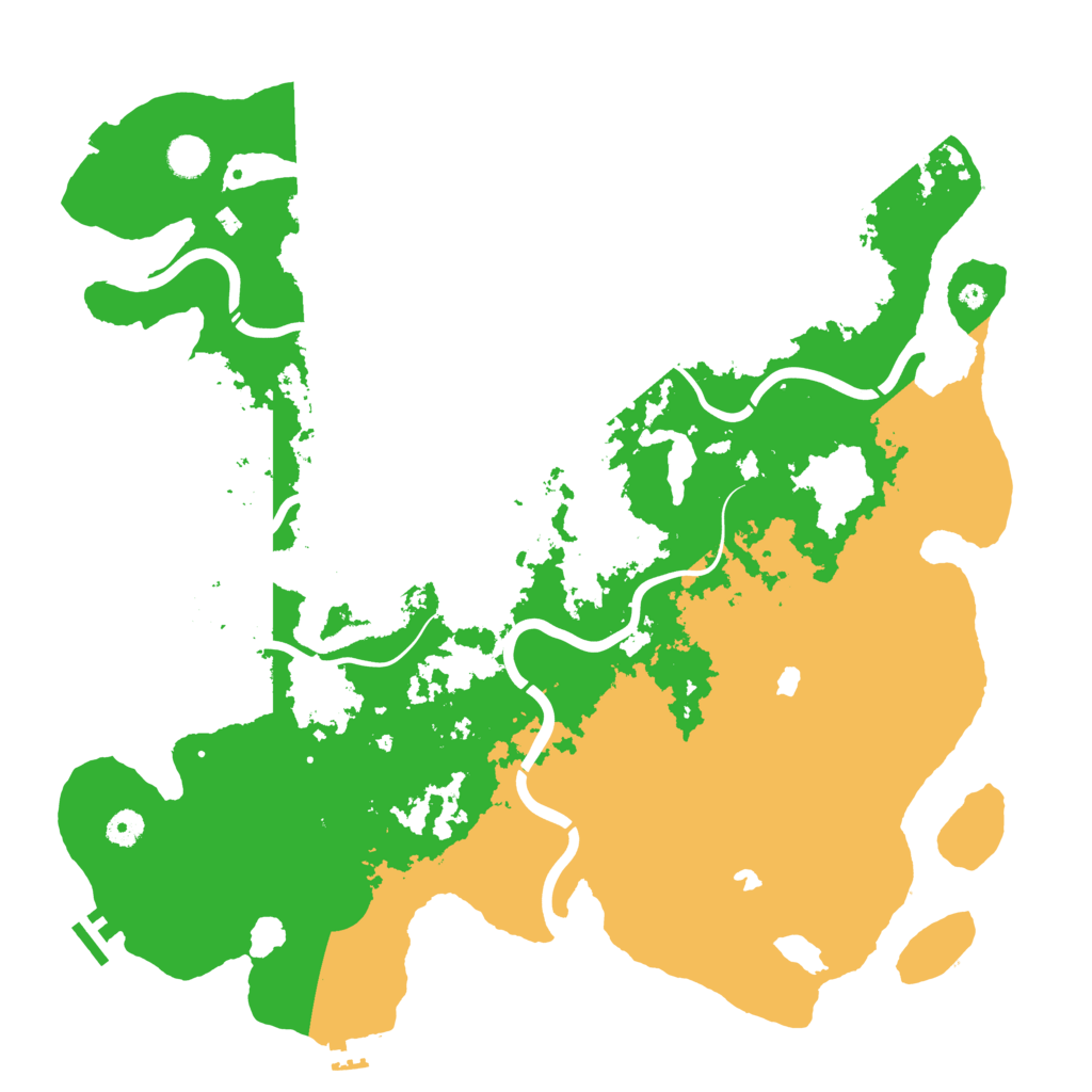 Biome Rust Map: Procedural Map, Size: 4500, Seed: 91921066