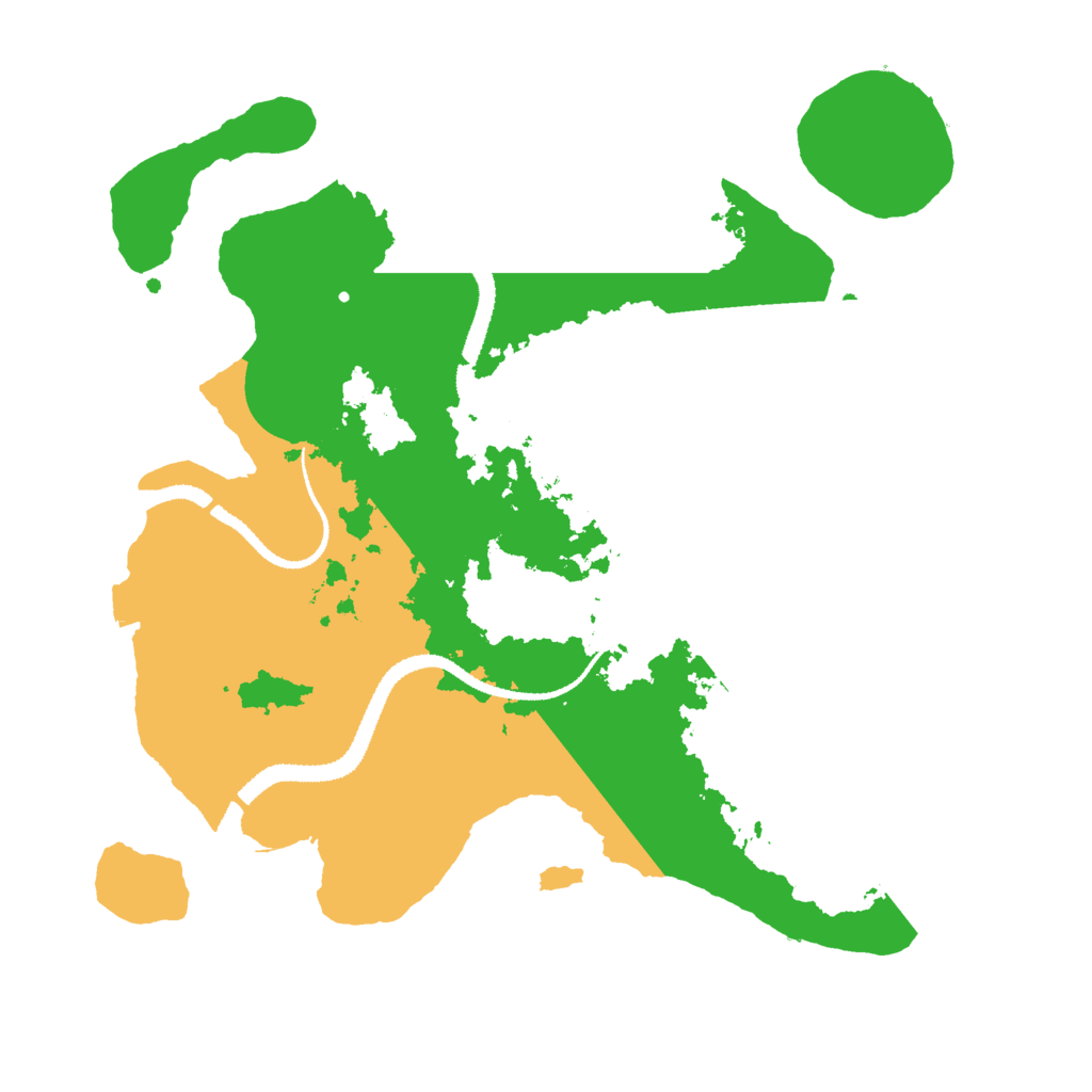 Biome Rust Map: Procedural Map, Size: 3000, Seed: 53433