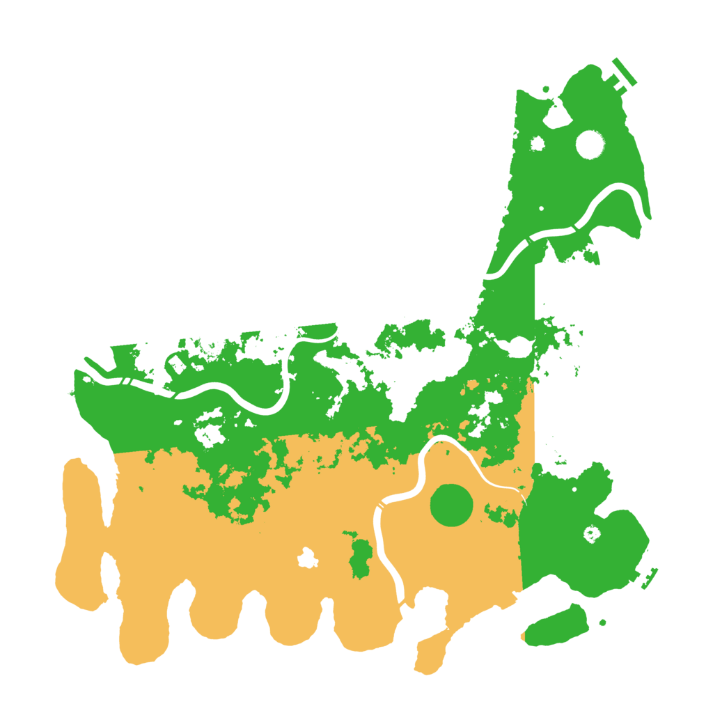 Biome Rust Map: Procedural Map, Size: 4400, Seed: 71457