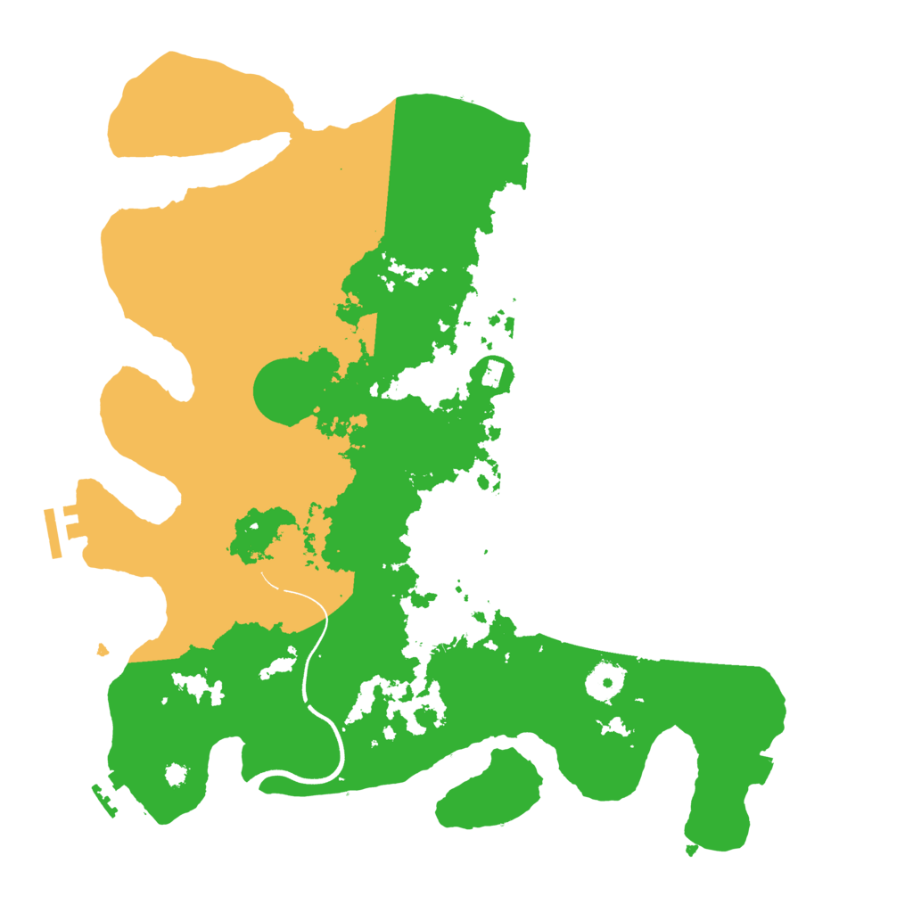 Biome Rust Map: Procedural Map, Size: 3700, Seed: 498402638