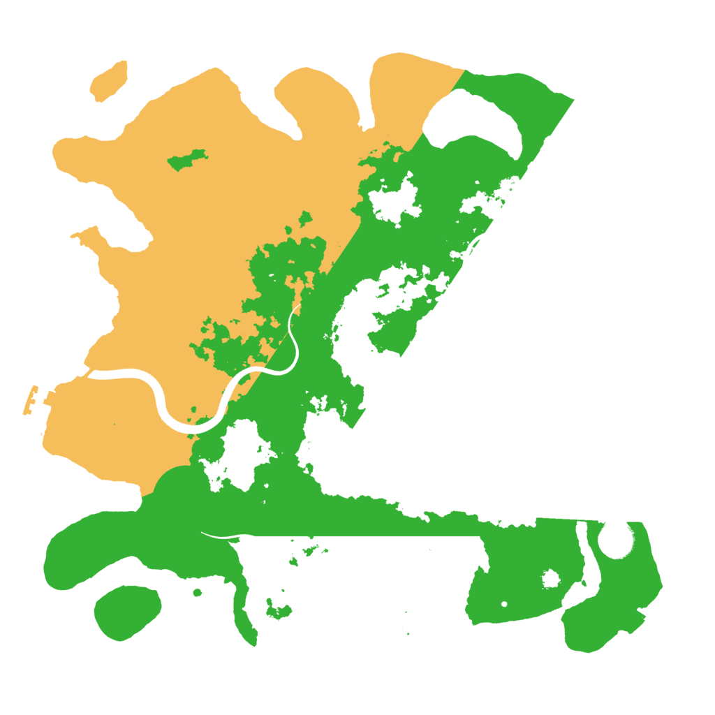 Biome Rust Map: Procedural Map, Size: 3500, Seed: 27135