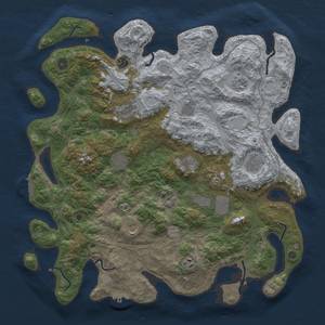 Thumbnail Rust Map: Procedural Map, Size: 4500, Seed: 1521064088, 18 Monuments